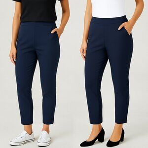 Elizabeth & Clarke Women’s Ponte Knit Ankle Pants w/ StainTech - SIZE 10 - NEW